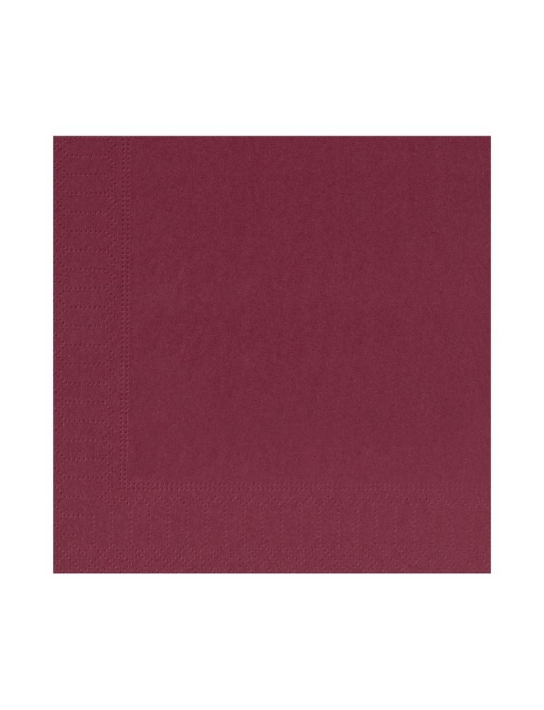 image produit : Serviette de Table Ouate Bordeaux 2P /100