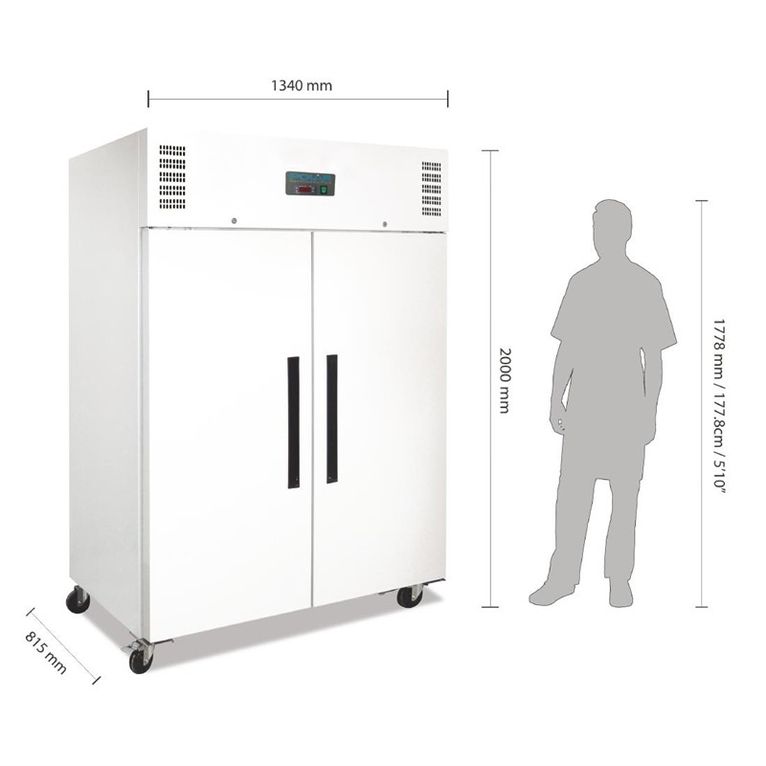 Armoire réfrigérée positive GN double porte blanch