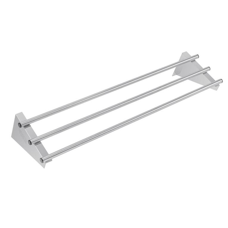 Etagère murale tubulaire Vogue acier inoxydable 12