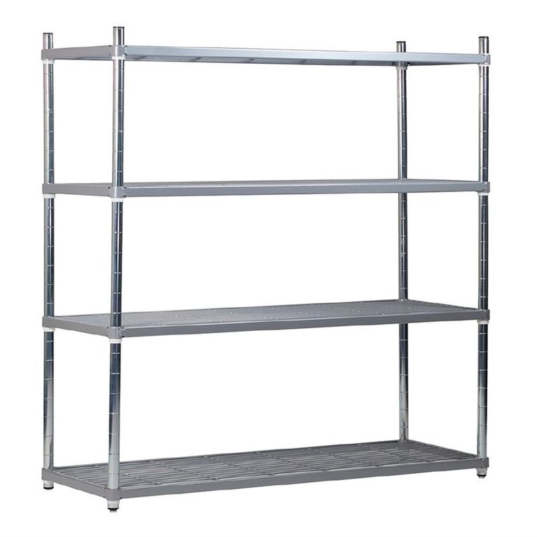 Rayonnage métallique revêtement nylon 4 niveaux