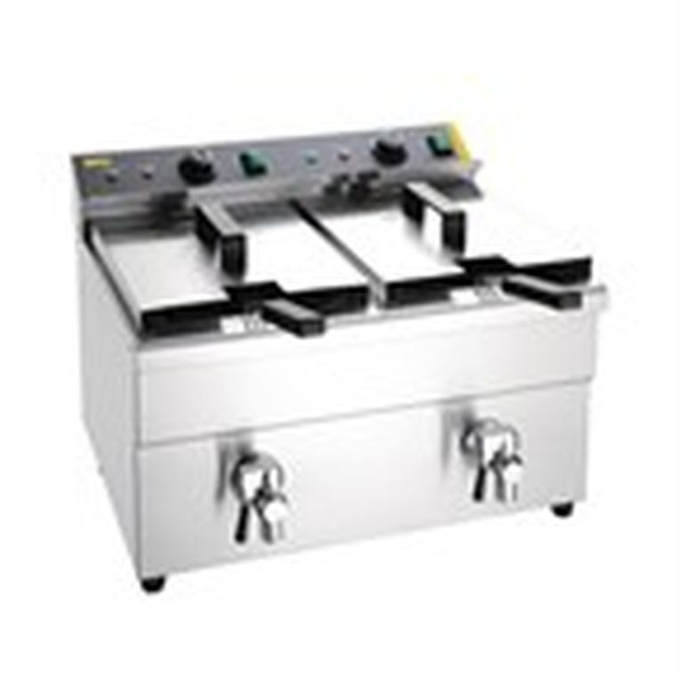 Friteuse Induction Double Buffalo 2x3W
