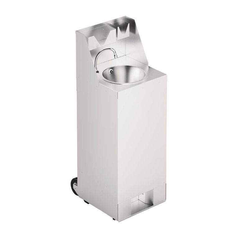 Station de lavage des mains mobile avec crédence I