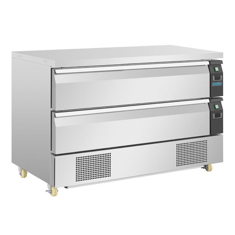 Soubassement double réfrigération 2 tiroirs Polar