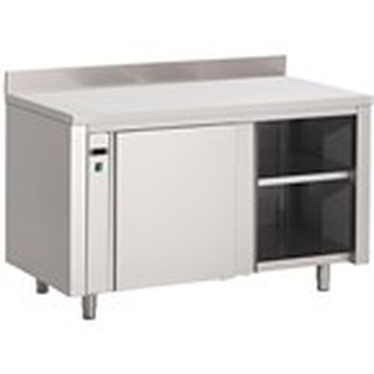 Armoire chauffante inox avec dosseret Gastro M 850