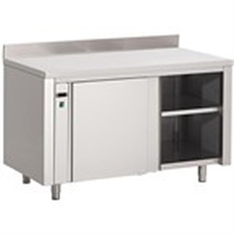 Armoire chauffante inox avec dosseret Gastro M 850