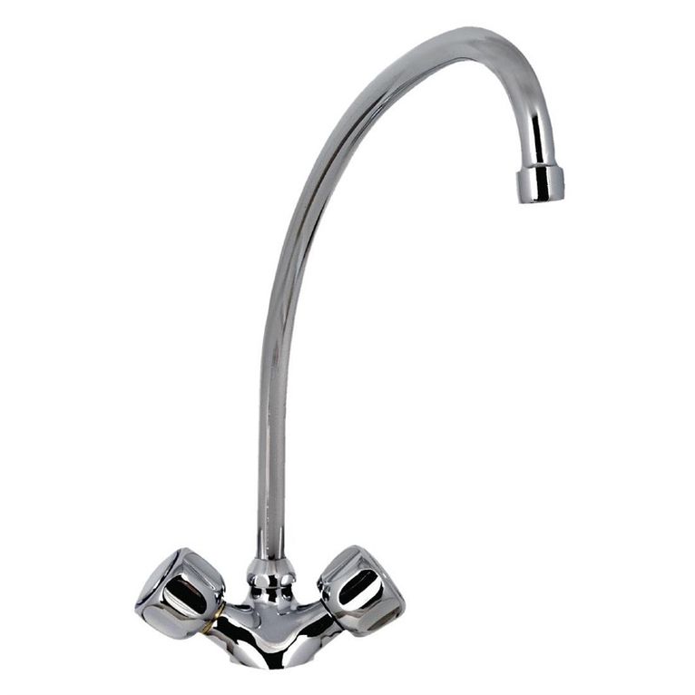 Robinet mélangeur monotrou standard 2 robinets col