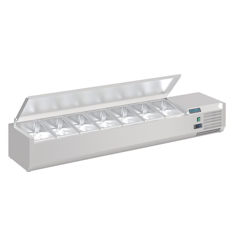 Saladette à poser avec couvercle Polar Série G 7x