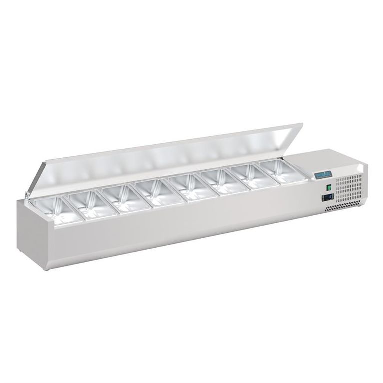Saladette à poser avec couvercle Polar Série G 8x