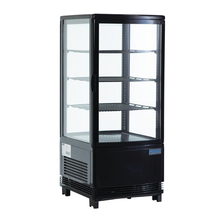 Vitrine réfrigérée positive noire Polar Série C 68
