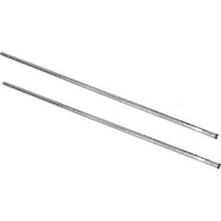 Poteaux chromé montant droit Vogue 1270mm (Lot de