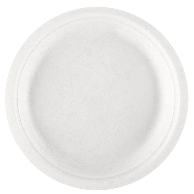 Assiettes Rondes Bagasse 18cm /50