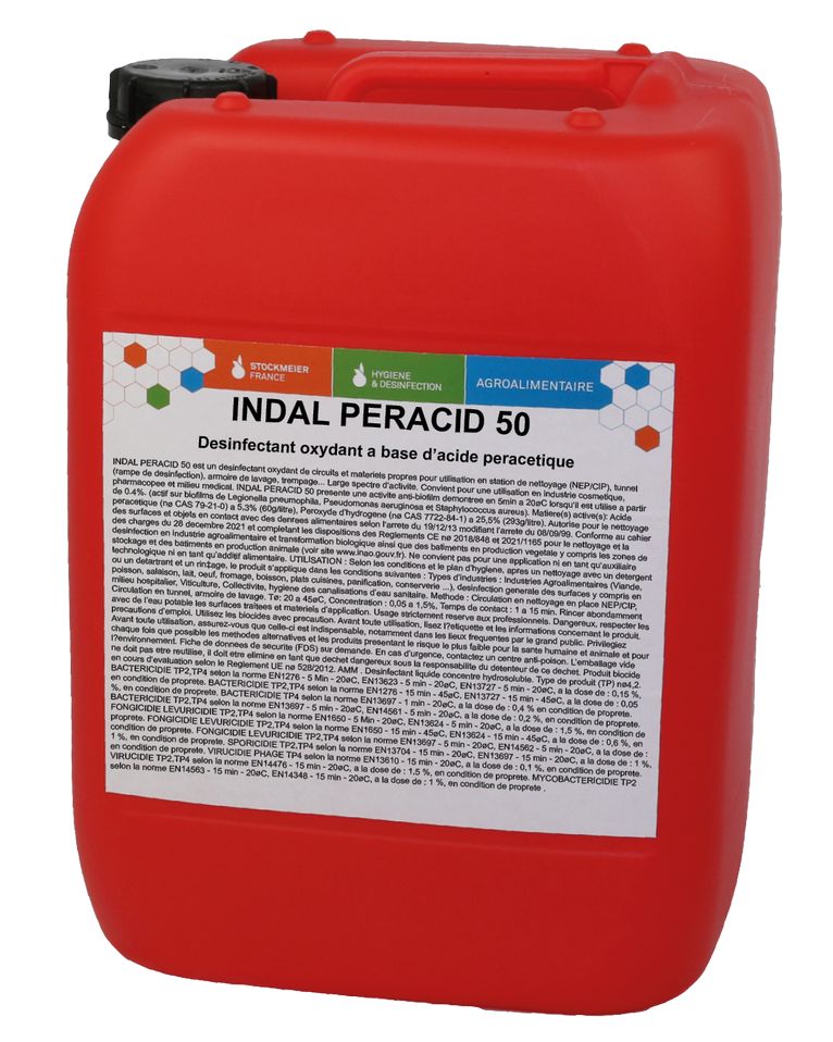 INDAL PERACID 50 22KG désinfectantBidon