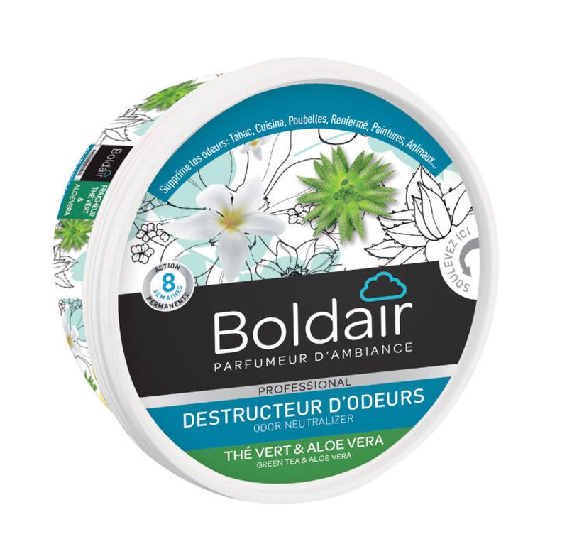 image prévisualisation produit : Gel Destructeur d’Odeur Boldair Thé Vert & Aloé Véra /300g