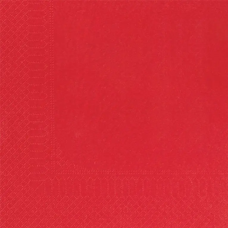 Serviette 39x39 Ouate Rouge /1800