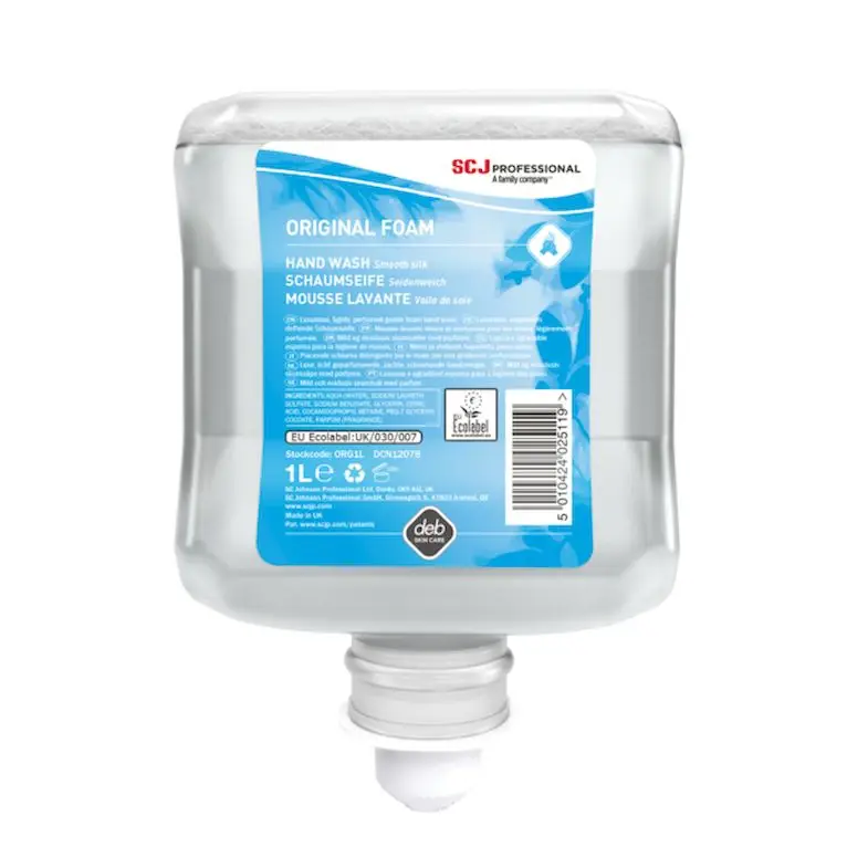Mousse lavante douce - Mains & Corps - Sans colorant - 1L