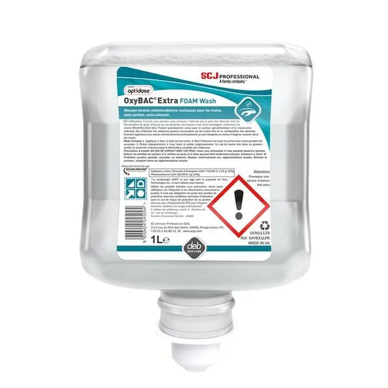 Mousse lavante antimicrobes Oxybac /1L