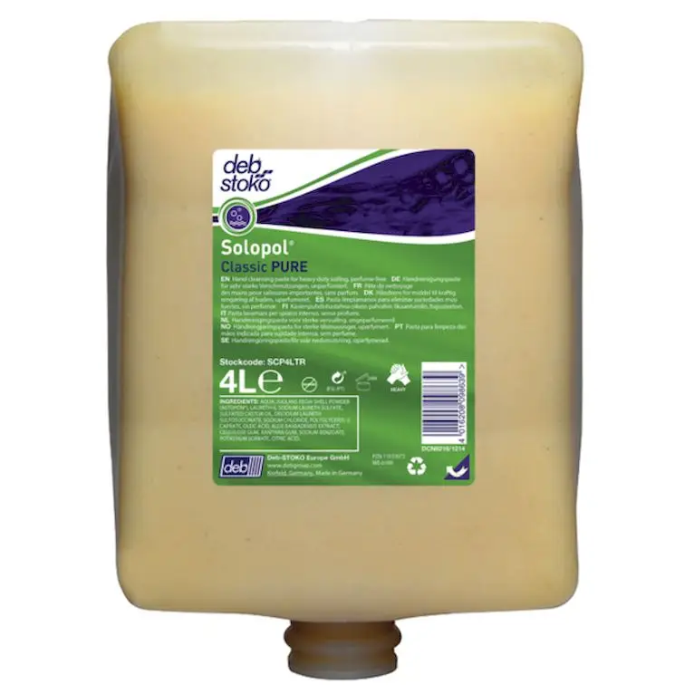Pâte nettoyante d'atelier - Sans Solvant - Mains - Cartouche 4L