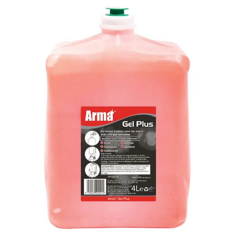 Gel lavant d'atelier - Mains - Solvanté - Charges végétales - 4x4L