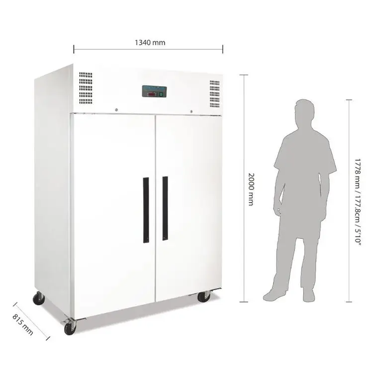Armoire réfrigérée positive GN double porte blanch