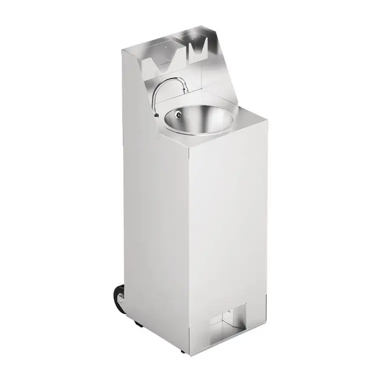 Station de lavage des mains mobile avec crédence I