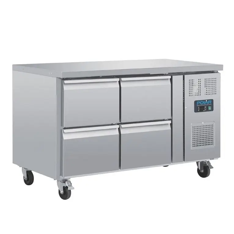 Table réfrigérée GN 1/1 ventilée 4 tiroirs Polar S