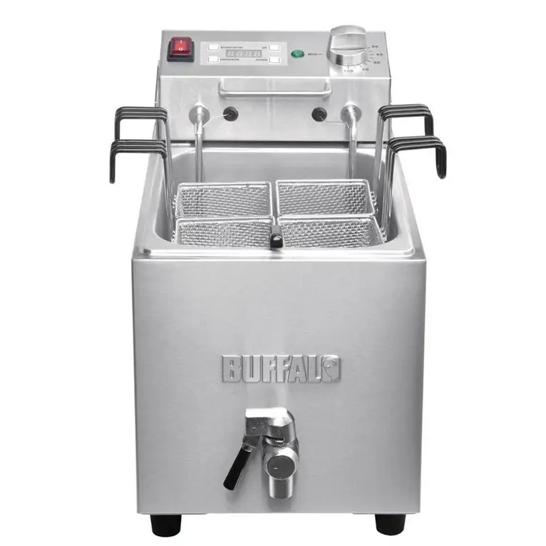 Cuiseur à pâtes 8L avec robinet et minuterie Buffa