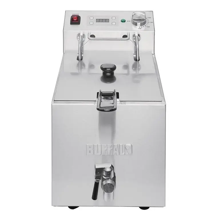 Friteuse simple Buffalo - 1 x 8L 2,9kW avec minute