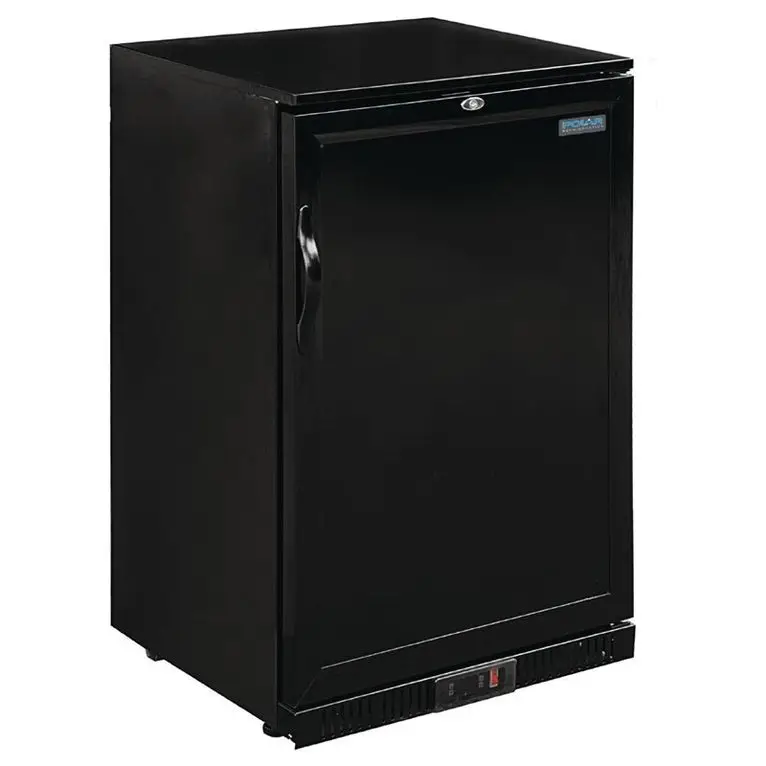 Arrière-bar une porte pleine noir Polar Série G 90