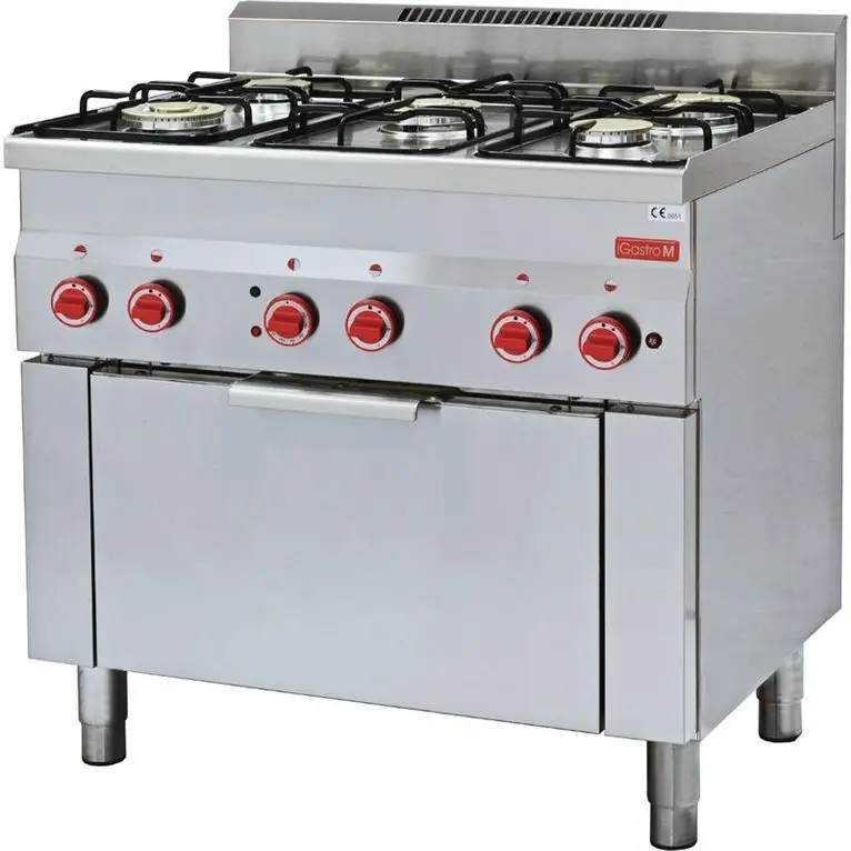Fourneau gaz sur four à convection GN1/1 Gastro M