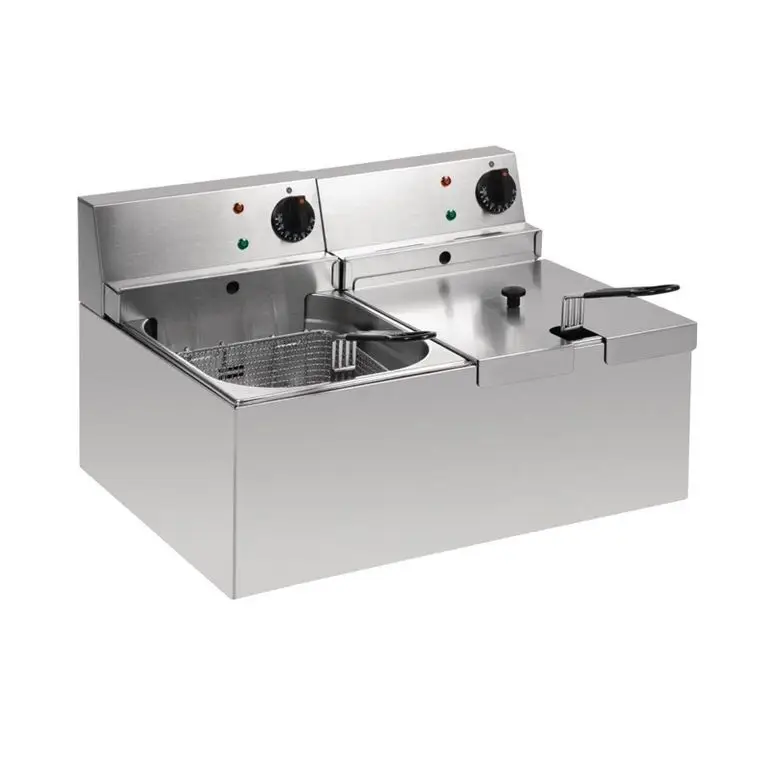 Friteuse électrique de comptoir cuve double Lincat