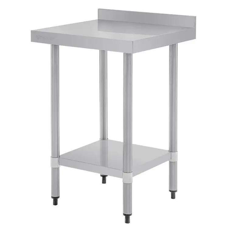 Table de préparation avec rebord