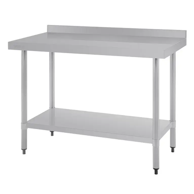 Table de préparation avec rebord