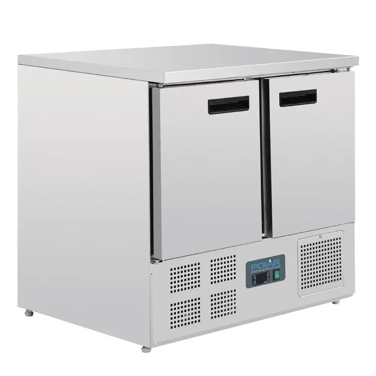 Table réfrigérée positive compacte 2 portes 240L P