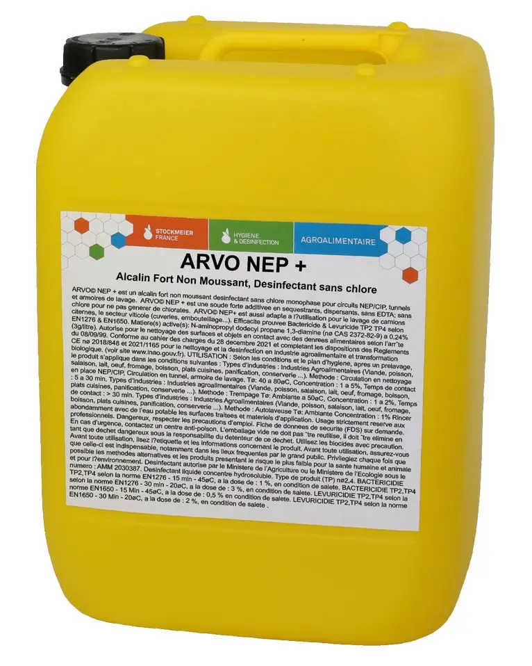 image produit : Détergent Alcalin Fort Arvo Net+ /25kg