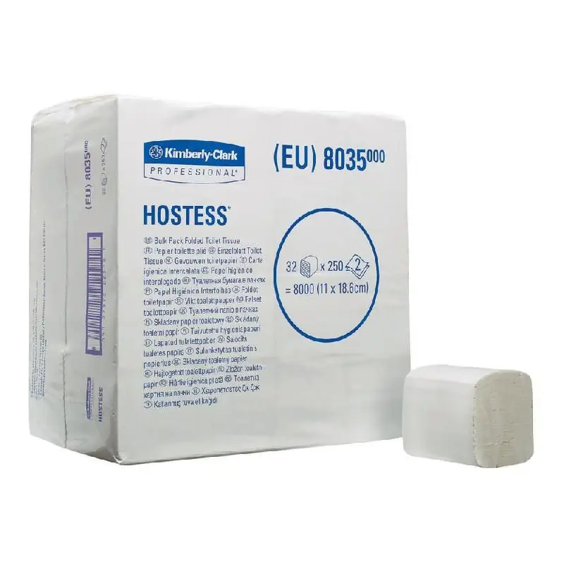 Papier Toilette Plat blanc Hostess / 32