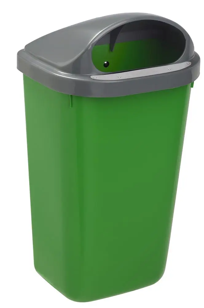 **CORBEILLE 50L XERIOS GRIS/VERTUnite