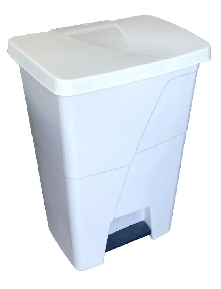 POUBELLE 45L BLC PEDALE SANS SEAU pour sac 50LUnite