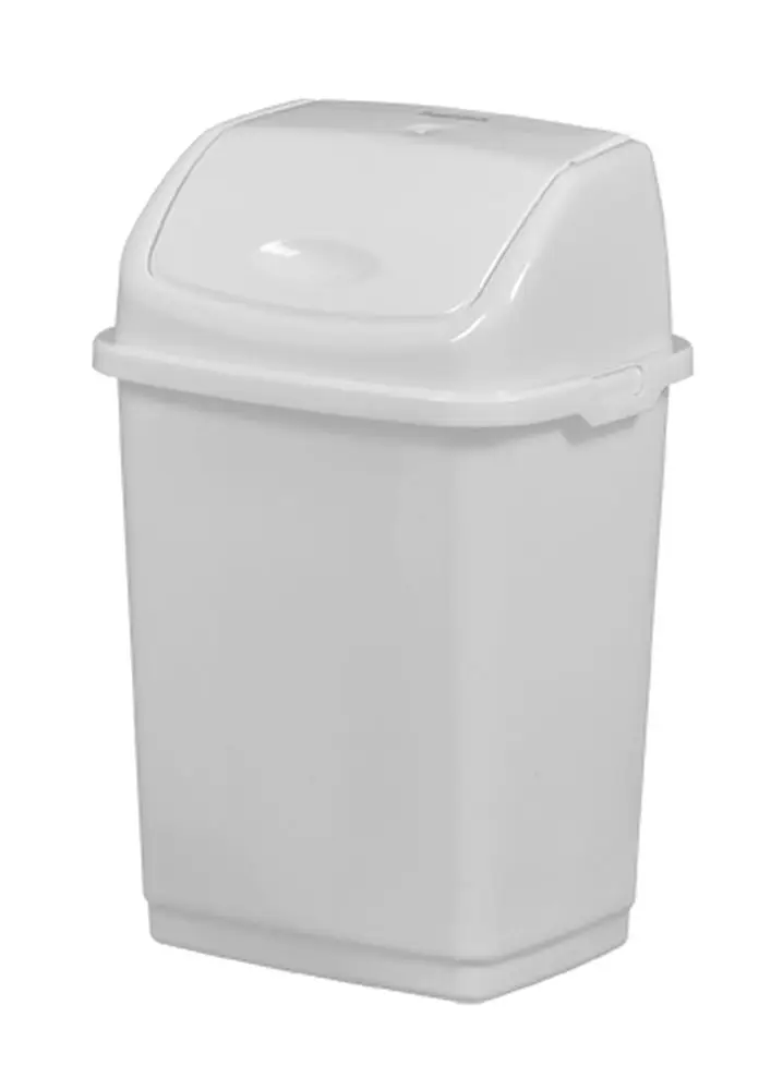 Poubelle à couvercle basculant blanc /5l