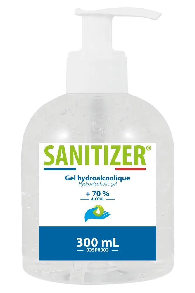Gel Hydroalcoolique Sanitizer flacon pompe /300ml