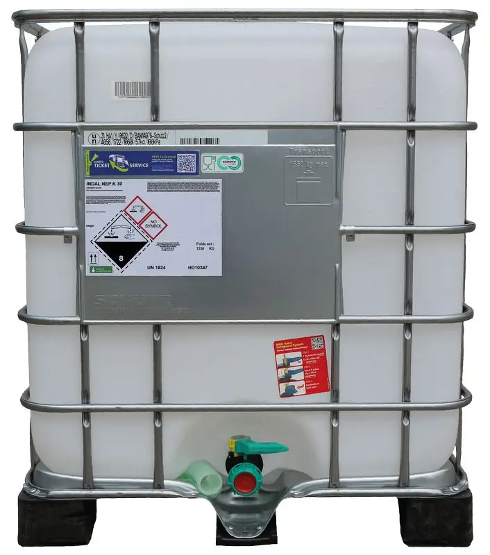 INDAL NEP K30 1000L Déterg.désinf. alcalin fort non mouss.sans chloreFut