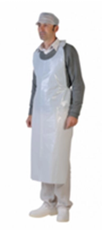 Tablier PE Blanc Gauffré 60µ /250